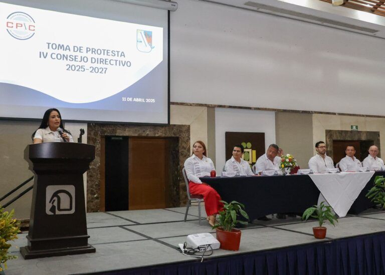 Toma protesta Blanca Merari al IV Consejo Directivo 2025-2027 del Colegio Portomorelense de Ingenieros Civiles