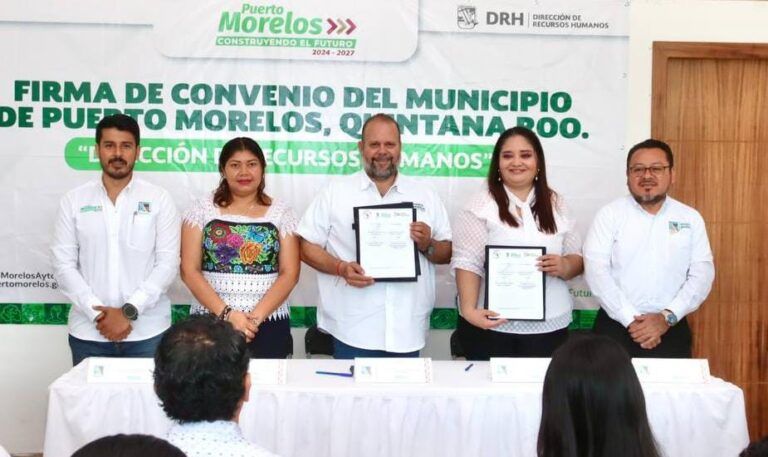 Ayuntamiento de Puerto Morelos y Universidad del Sur formalizan alianza