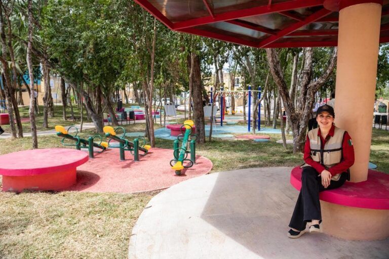 Estefanía Mercado devuelve un renovado parque Las Grullas, en Villas del Sol, a sus verdaderos dueños: ¡El pueblo!