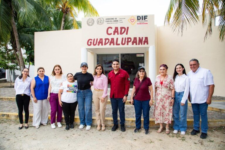 Estefanía Mercado y Verónica Lezama visitan el CADI “Guadalupana”