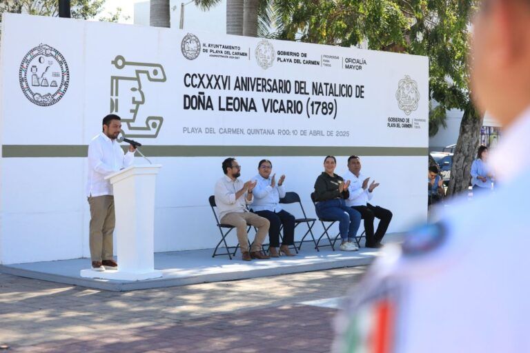Gobierno de Playa del Carmen conmemora el 236 aniversario del natalicio de Leona Vicario