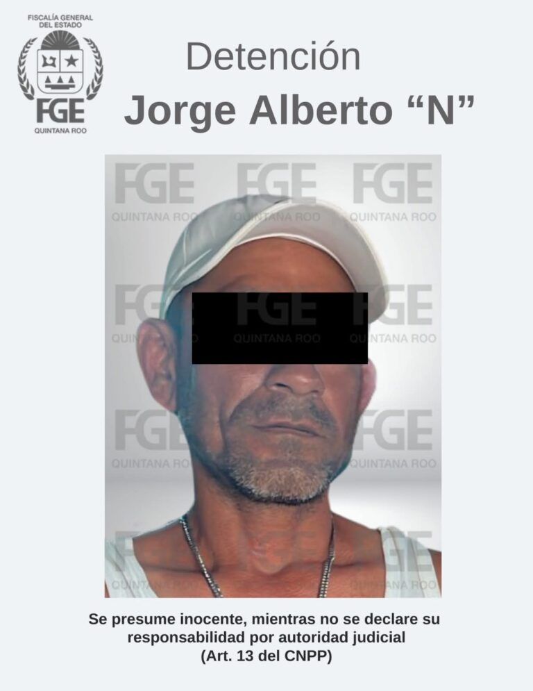 Detienen a presunto agresor que atacó con ácido a una mujer en Cancún