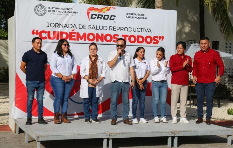 Gobierno de Playa del Carmen y la CROC organizan la Jornada de Salud Reproductiva “Cuidémonos Todos”