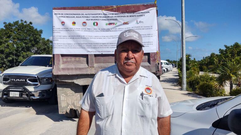 Volqueteros de Benito Juárez acusan a Imoveqroo y Catem de favorecer a empresas foráneas