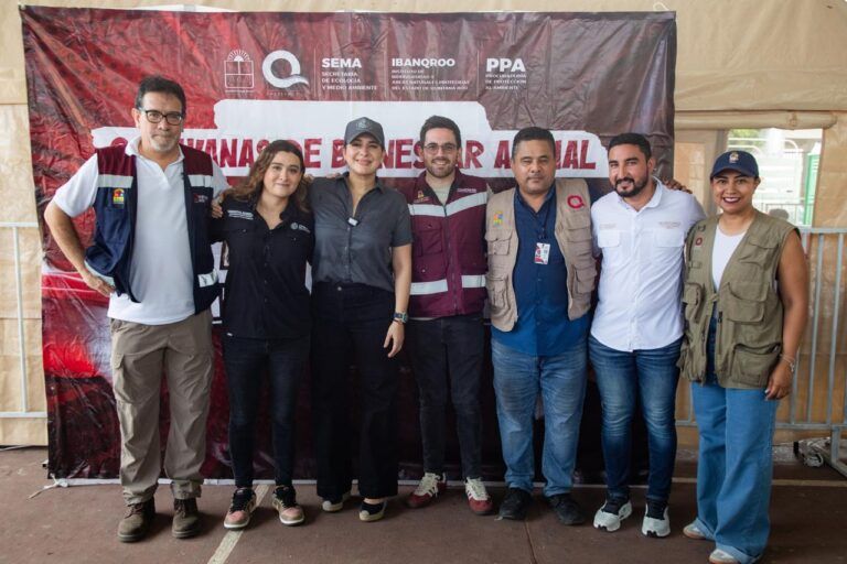 Estefanía Mercado se suma a la estrategia de salud y bienestar animal de la gobernadora Mara Lezama