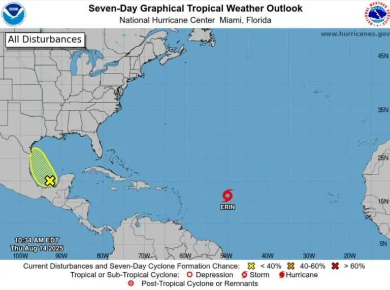 Huracán Erin alcanza categoría 5 en el Atlántico y enciende alertas en el Caribe