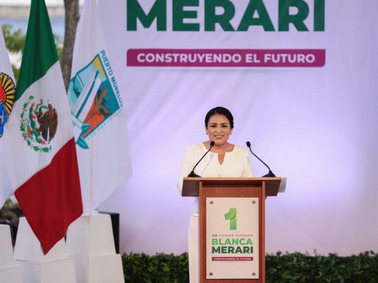 La transformación avanza en Puerto Morelos, afirma Blanca Merari en su Primer Informe