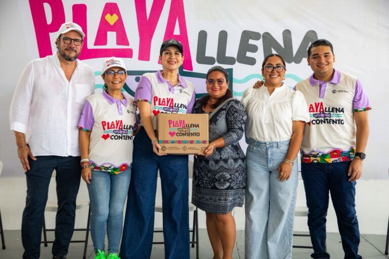 Estefanía Mercado cumple su palabra; tres mil familias hoy recibieron su despensa de “Playa Llena, Corazón Contento”