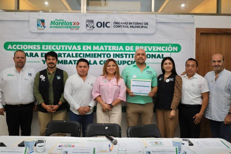 Instala Puerto Morelos Comité de Control Interno y Desempeño Institucional