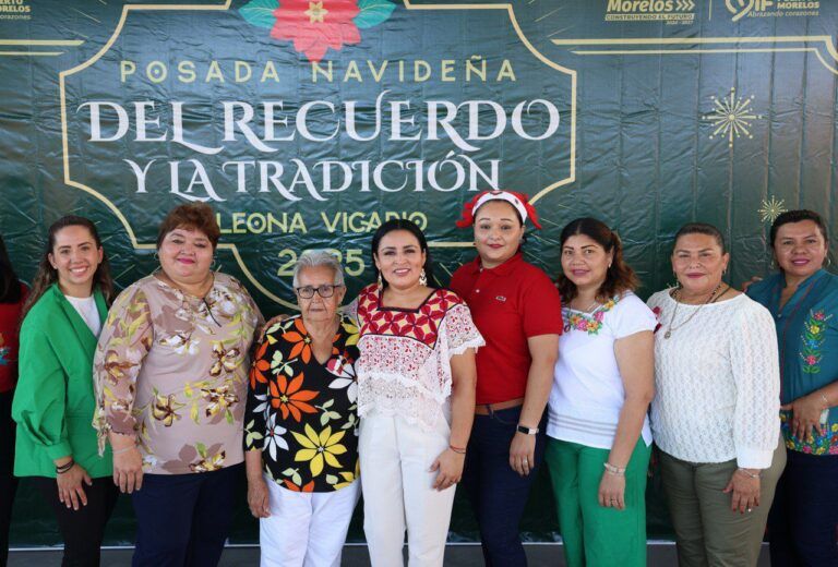 Celebra Blanca Merari la “Posada Navidad del Recuerdo y la Tradición” con los adultos mayores del DIF Leona Vicario